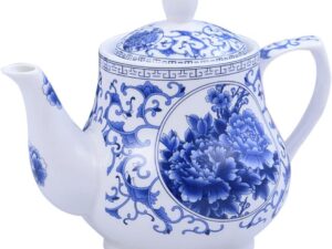 26oz Teapot, Blue and White Teapot, Ceramic Tea Pot, Tea Pot, 800ml