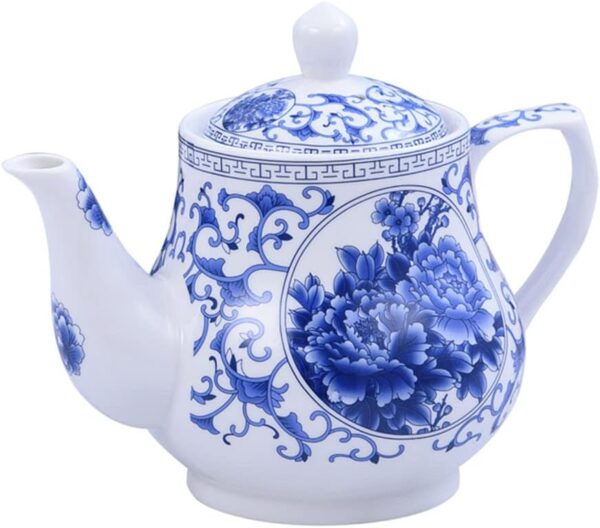 26oz Teapot, Blue and White Teapot, Ceramic Tea Pot, Tea Pot, 800ml