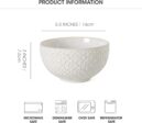 26 OZ Cereal Bowls Set of 4, Ceramic Soup Bowl for Kitchen, 6 inch Porcelain Serving Bowl, Breakfast, Ramen, Rice, Dishwasher Safe, Housewarming Gift