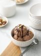 Small Bowls 12 OZ, Ice Cream Bowl, Ceramic Embossment Stoneware Bowl, Bowls Set for Dessert, Fruits, Side Dishes, Suit For Housewarming - 4.5 Inch, Set of 4, Arctic white